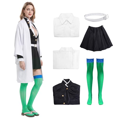 Tenue de cosplay Mitsuri Kanroji confortable et ajustée pour adulte
