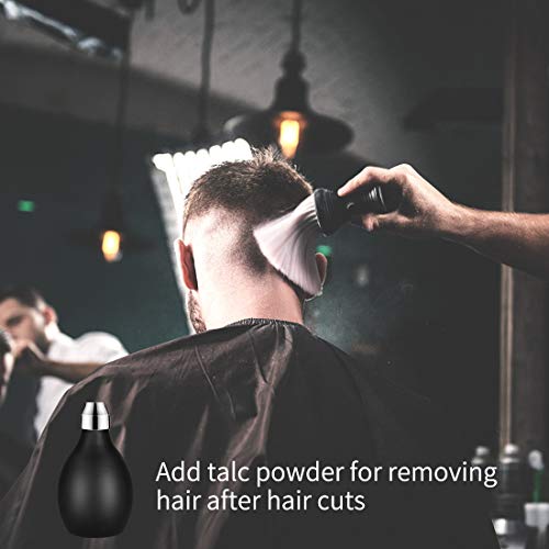 PRO BARBER Powder Barber Spray Bottle, Empty Powder Blower, 3.38oz/100ml Refillable Hair Fiber Applicator Use for Dry Shampoo - Black4