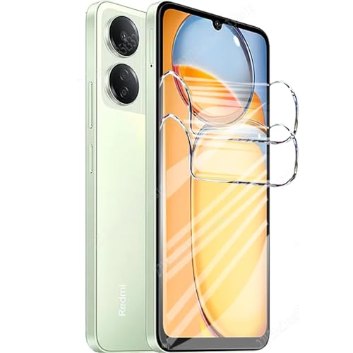 CUFEREDU 2 uds 3D Protector de Pantalla Flexible para Xiaomi Redmi 12C 6.71' Película de Hidrogel Transparente de TPU A Prueba de Explosiones NO Vidrio Templado