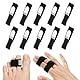 Yuanchu Fingerschiene, 10 Stück Verstellbare Fingerbandage Kleiner Trigger Finger Klammer Finger Schiene Fingerschutz Bandage für Zehen, Gebrochene, Verstauchte, Arthritis, Sehnenentzündung(10)