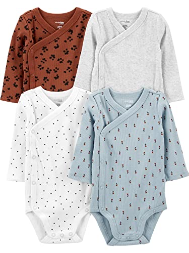 Image of Simple Joys by Carter's unisex-baby 4-pack Side Snap Bodysuit