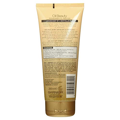 Garnier Oil Beauty voedende oliepeeling, lichaamspeeling voor diepe reiniging, met 4 beauty-oliën van argan, macadamia… - Image 3
