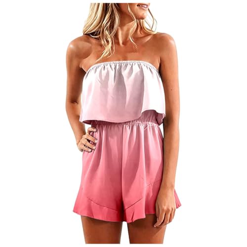 Mono corto casual de verano para mujer con pernera ancha y bolsillos