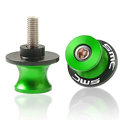 Motorrad Montageständer Racingadapter Bobbins, M10 CNC Aluminium Ständeraufnahme Für 690 SMC 690SMC SMC-R 2009-2016 Zubehör (Color : Green, Size : 10mm)