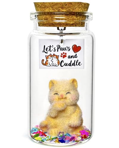 Anniversary I Love You Bottle Gift for Him/Her (Cat Pun)