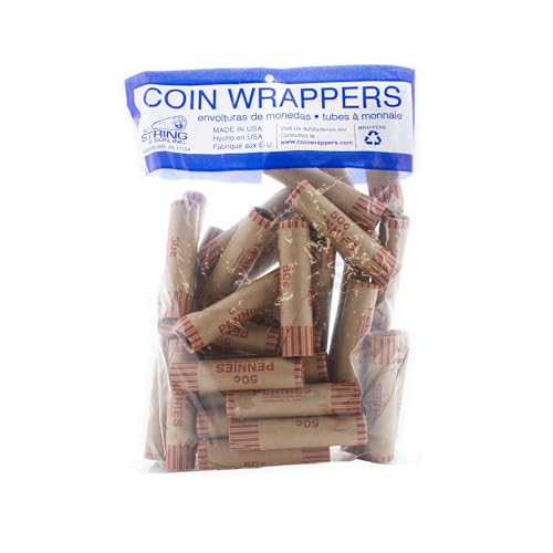 Bazic 5011 Penny Coin Wrappers 36 Per Pack