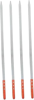 VILLFUL 4 Pçs Sinal De Churrasco Espetos De Churrasco Grelha De Churrasco Espeto De Peru Cabide De Peru Para Fumante Espetos De Churrasco Aço Inoxidável Espetos De Kebab Espetos De