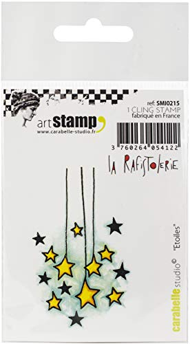 Carabelle Studio Cling Stamp Art - Juego de sellos de Estrellas de La Rafistoleria para manualidades de papel, proyectos de sellos, diseño de tarjetas y scrapbooking