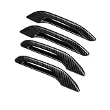 LUOKEKE AußEntüRgriff 4pcs futhope Bonding Türgriff Schutzabdeckung Anpassung Verwendung for Tesla Modell 3 Modell Y 2021 Autofirma Frostschutzmodifikation Zubehör(4PCS Carbon Fiber)