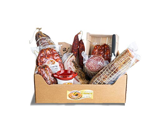 Moretti® Coffret Cadeau Salami Et Accessoires | Spécialités de salami de Calabre | voyage dans le goût sucré et épicé | Diverses combinaisons | De...