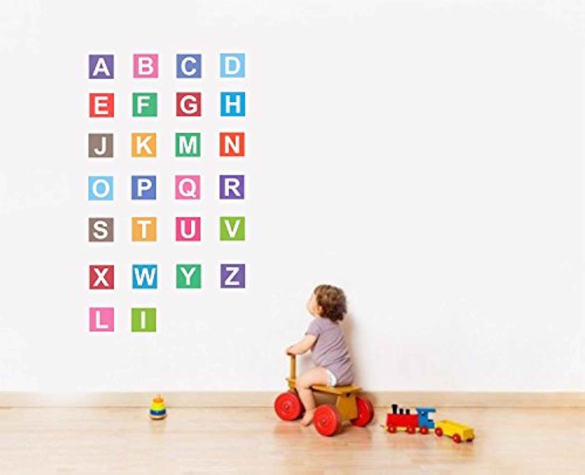 'Alphabets Theme' Wallpaper Roll, PVC Vinyl