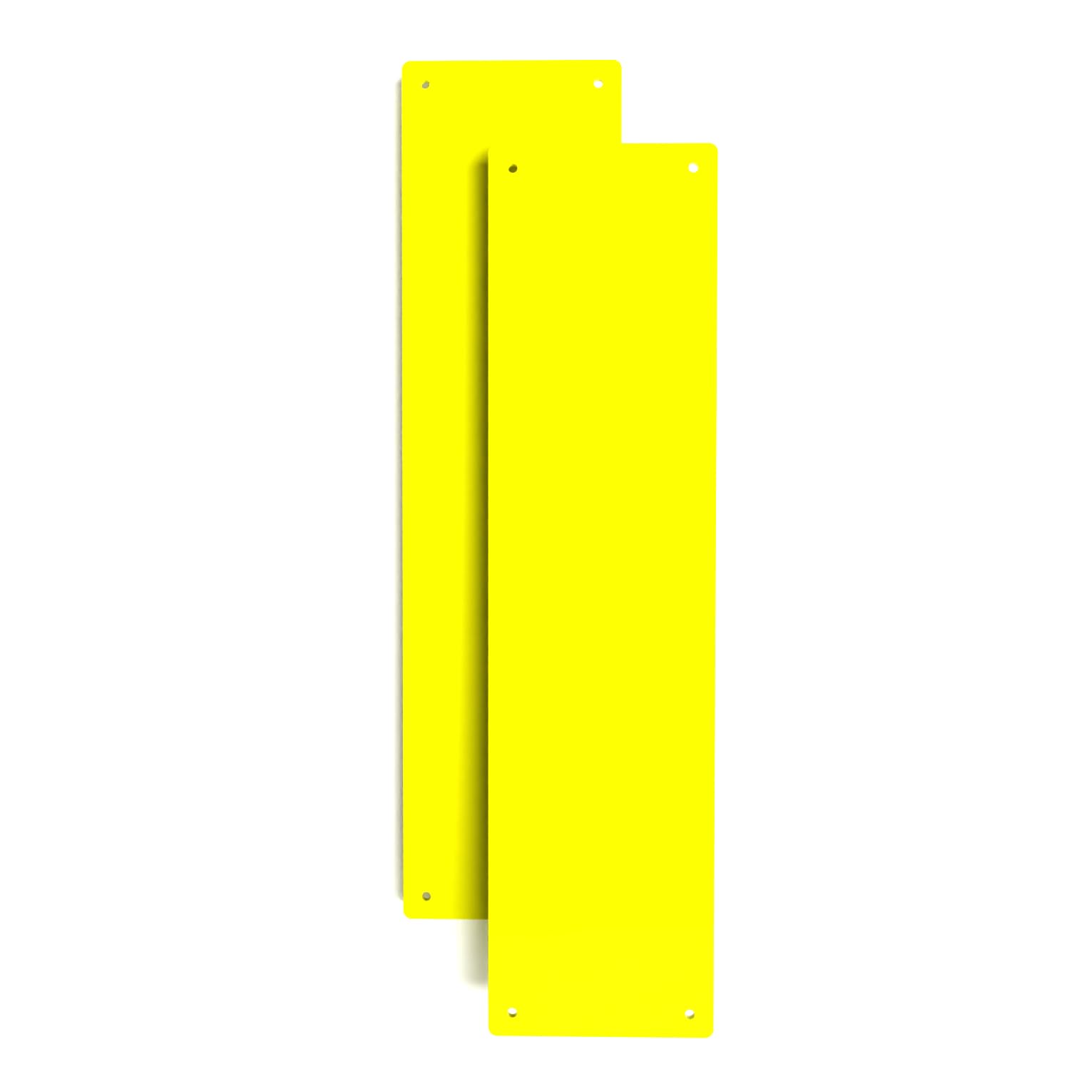 Door Finger Plate with Screws (2, Yellow)