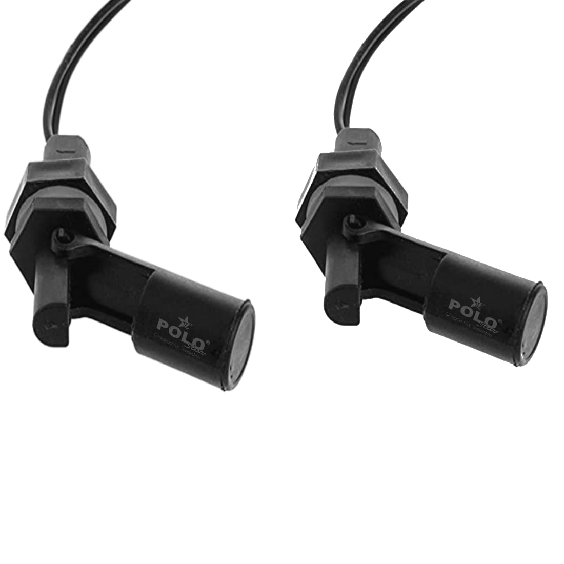 Polo Star Side Mounted Float Switch | Tank Pool Liquid Water Level Sensor Horizontal Float Switch for Water Level Controller | Color Black | 2 Meter Wire ( Pack of 2)
