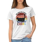 gr8shop chonk oh lawd he comin maglietta bianca donna size m