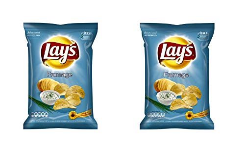 LAY'S Patatas fritas (sabor a crema agria), 215 g - Pack de 2