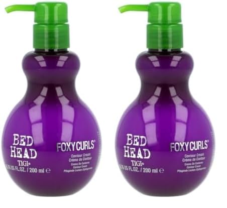 Bed Head by TIGI - Foxy Curls - Crema para cabello rizado, para conseguir unos rizos definidos, 200 ml (Paquete de 2)