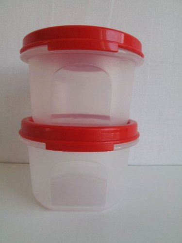 TUPPERWARE Modular Redondo (2) 200 ml rojo