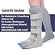 Nahtlose Erfassungsstiefel Socken für Walking Boots,Orthopädische Ersatzstrümpfe,Atmungsaktive Medizinische Schlauchsocken für Fracture Boot Casts,Damen & Herren (Grau 3, 3 Paar)