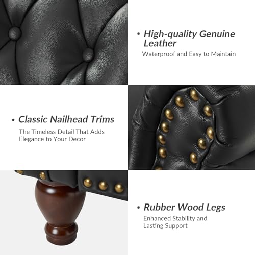 Hulalahomegenuineleatherreclinerchairwithsolidwoodfeetmodernadjustabletuftedpushbackarmchairwrivetdecorationhometheaterseatingsinglerecliningsofaforlivingroomblack Urban Country Home Decor Hulala home genuine leather recliner chair with solid wood feet modern adjustable tufted push back arm chair wrivet decoration home theater seating single reclining sofa for living room black urban country home decor