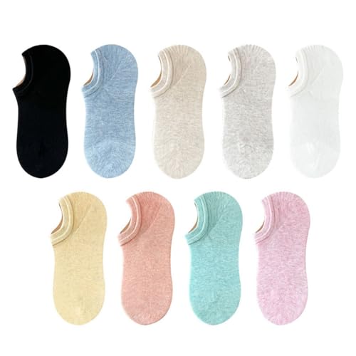 JSEIAJB Girls Cotton Boat Socks Won T Fall Off and Sweat Absorbing Short Socks Invisible Socks