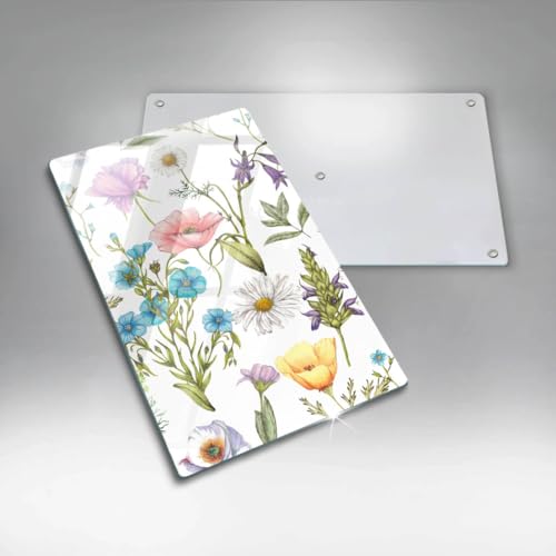 Planche à découper fleurs Wallfluent pour embellir votre plan de cuisson