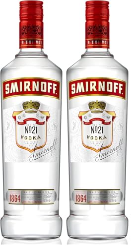 Smirnoff 21 Red Vodka 37,5% 70cl (Lot de 2)