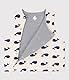 Petit Bateau Gilet sans Manche bébé Baleines Reversible en Coton