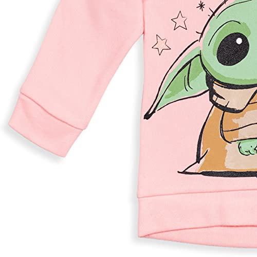Star Wars The Mandalorian The Child Infant Baby Girls Pullover Fleece Hoodie And Leggings Outfit Set Pink/Green 24 Months #TOP6