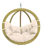 BYER OF MAINE Globo Hanging Chair - Modern Outdoor Furniture Seats 1 - Layered Spruce Wood & Agora...