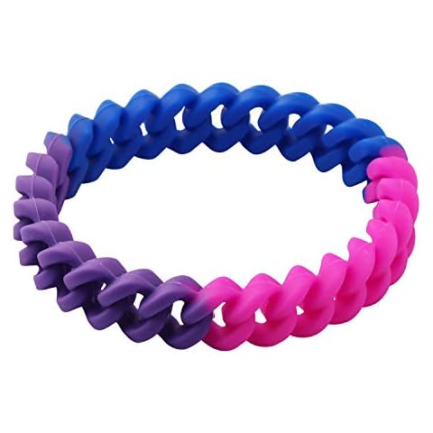 CHOORO LGBT Rainbow Silicone Rubber Bracelet Cover
