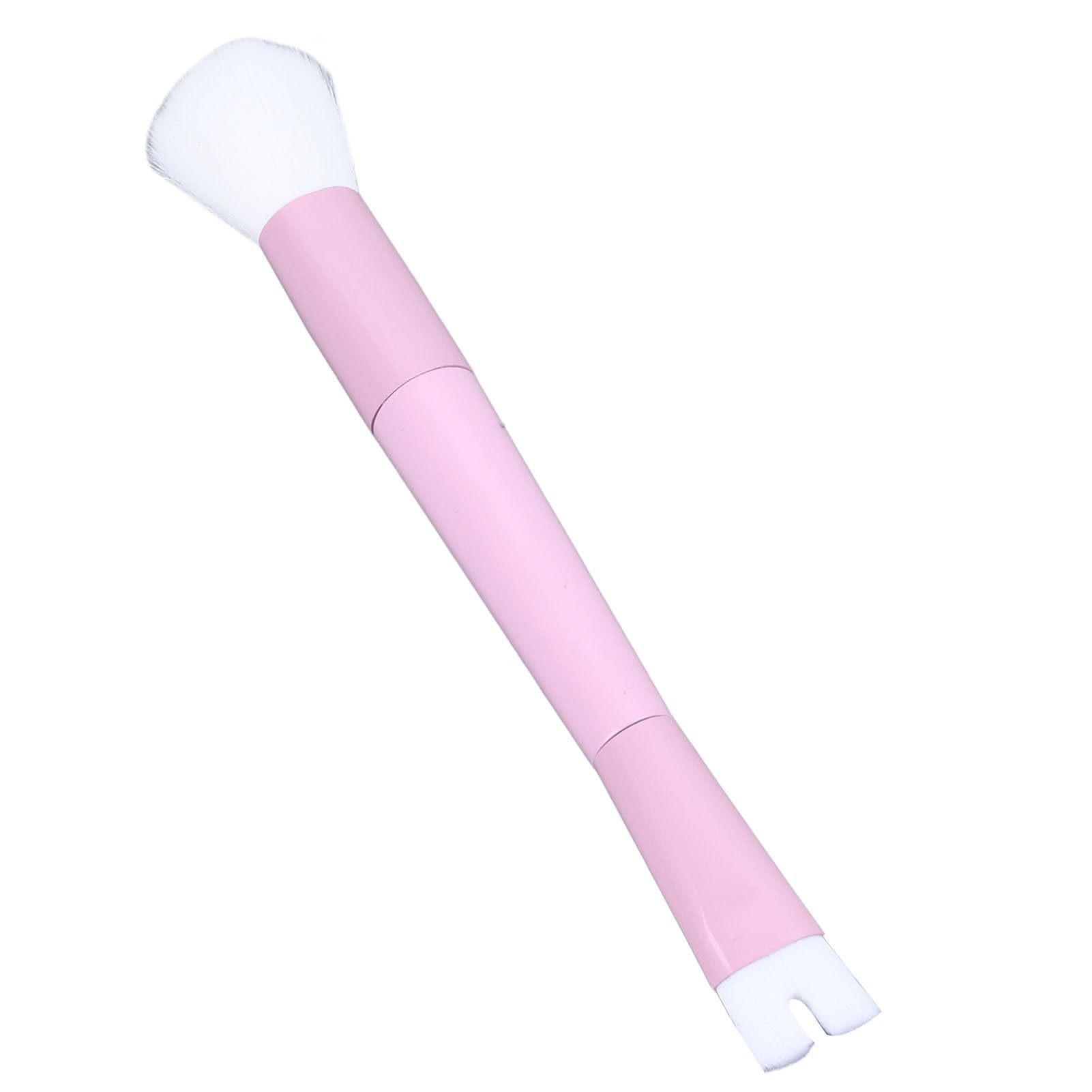 Nose U Shaped Makeup Brush - 2 in 1 Dual Ended Brush for Sculpting and Defining - Soft Synthetic Fibers for All Skin Types - 6.9in