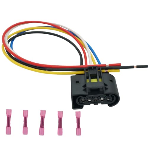 Micarun 5 Wire Fuel Pump Connector Wiring Harness Pigtail Plug for Dodge Challenger Charger Magnum Chrysler 300 2005-2023 OE# 72182609365