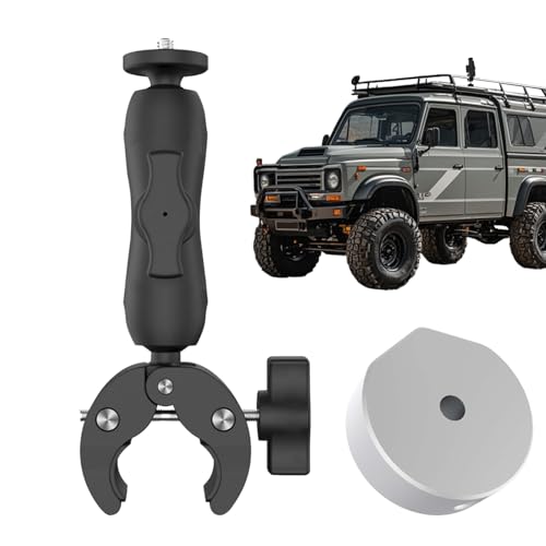 Roof Rack Mount, Satellite Pole Adapter, Adjustable Pipe Kit, Portable Car Bracket, Heavy Duty Vehicle Mounting System for Vehicles, Camping Setup, Installation, Travel Use, 6.69x0.79 Inches