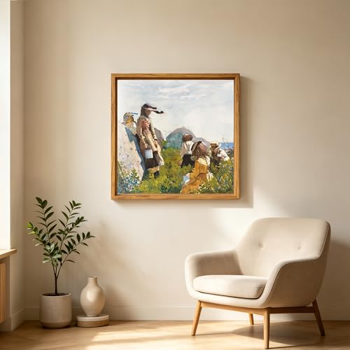 Image of Canvas Frames for 6 inchx6 inchPaintings with 0.6 inch~0.9 inch Deep Walnut