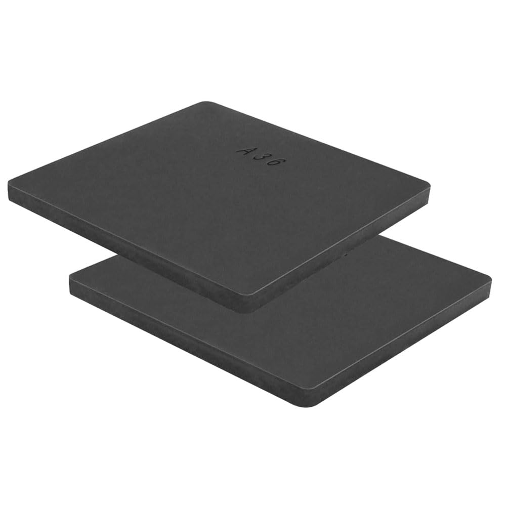 SALUINOKI 2Pack 1/4 Hot Rolled Steel Plate A36 Steel Sheet 10in x 10in A36 Square Steel