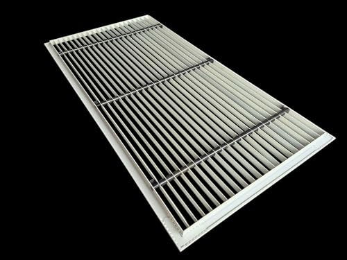 Image of Premium Central air Conditioning Grille- Linear Bar Grilles - Aluminium Powder Coated Grill, Ventilation Grill, Home Grill, ac Jali, Grill for Wall, Sidewall and Ceiling (24 inch * 12 inch)