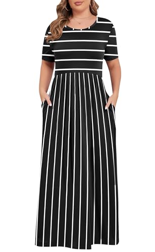 KARALIN Women’s Plus Size Maxi Dresses for Curvy...