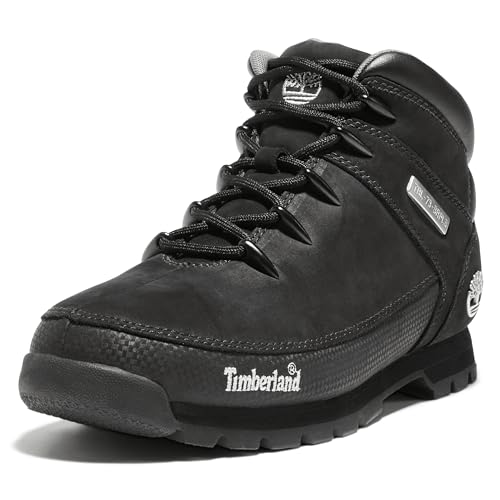 Timberland Men's Euro Sprint Mid Boot, Black, 9.5 M US