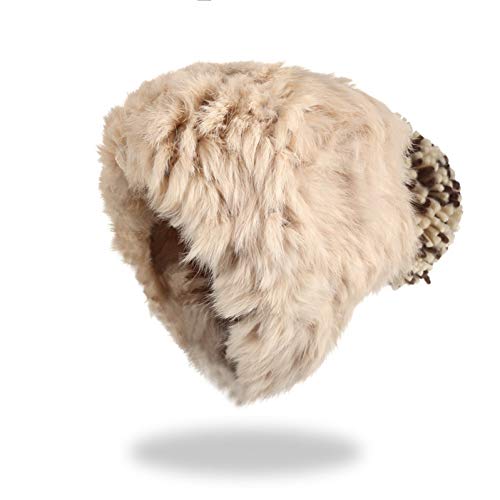 Bonnet tricoté bonnet chapeau d'hiver pour femme fashion tricot double pont fille