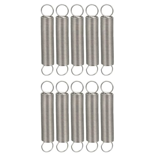 WSYCWG 10 Pcs Tension Springs 0.4×3Mm, 304 Stainless Steel Extended Compressed Spring Suitable for Furniture Appliances,0.4×3×15mm