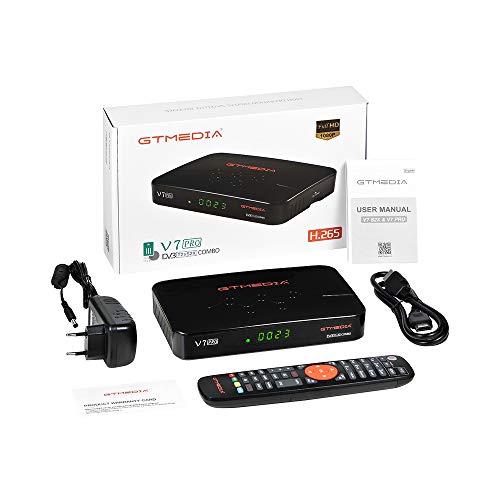 Digital Satellite Television HD Receivers DVB-S/S2/S2X+T/T2 CA/T2MI, 1080p H.265 Free to Air Satellite TV Receiver with USB WiFi Antenna Support YouTube Cccam CA Card DRE &Biss Key