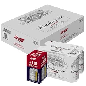 【ノンアル】バドワイザー ゼロ 缶 ノンアルコールビール 350ml×28本（24+4本） 2,598円（92.8円/本）送料無料！