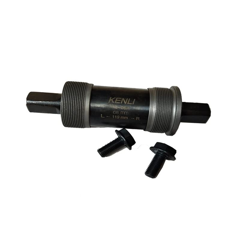BoîTier De PéDalier Vélo Roulement 119Mm 122Mm 124Mm 126Mm Largeur 68Mm Alliage D'aluminium En Acier Matériel Vélo Accessoires Axes De PéDalier (Color : 119MM
