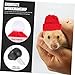 Abaodam 1set Mini Knitted Pet Hats Bow Ties for Christmas Comfortable Safe for Small Animals for Holiday Photos Parties