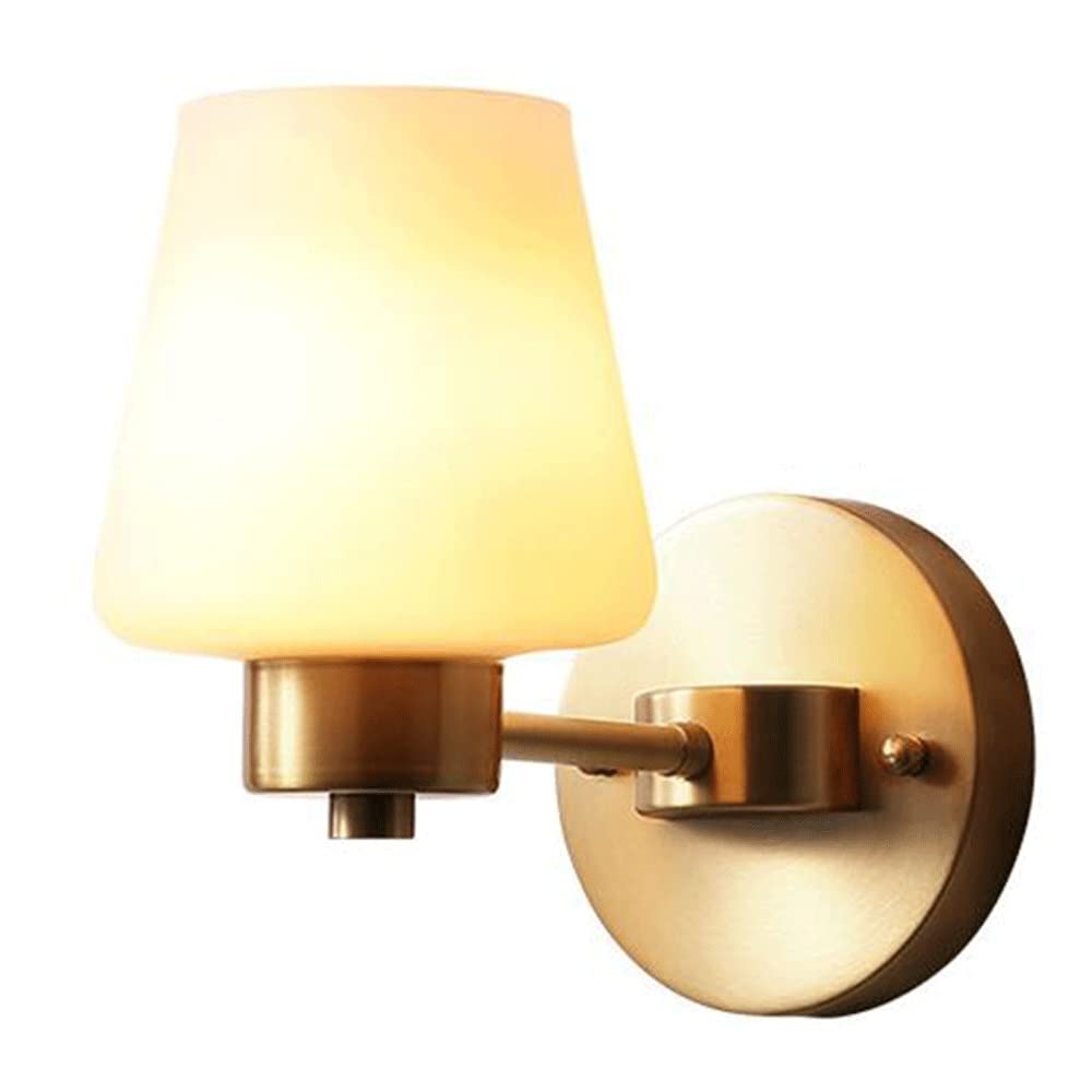 Luminaires muraux d'intérieur en laiton et verre dépoli haut de gamme