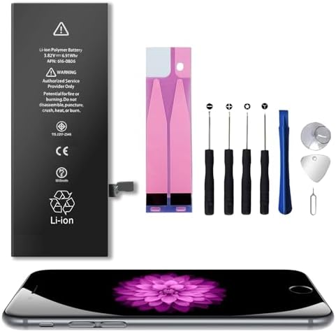 SHENMZ Replacement Battery For IPhone 6, 7200mAh New Upgraded High Capacity 0 Cycle Li-Polymer Battery For IPhone 6 Models A1586, A1589, A1549 With Complete Professional Repair Tool Kit In Kenya | Replacement Batteries