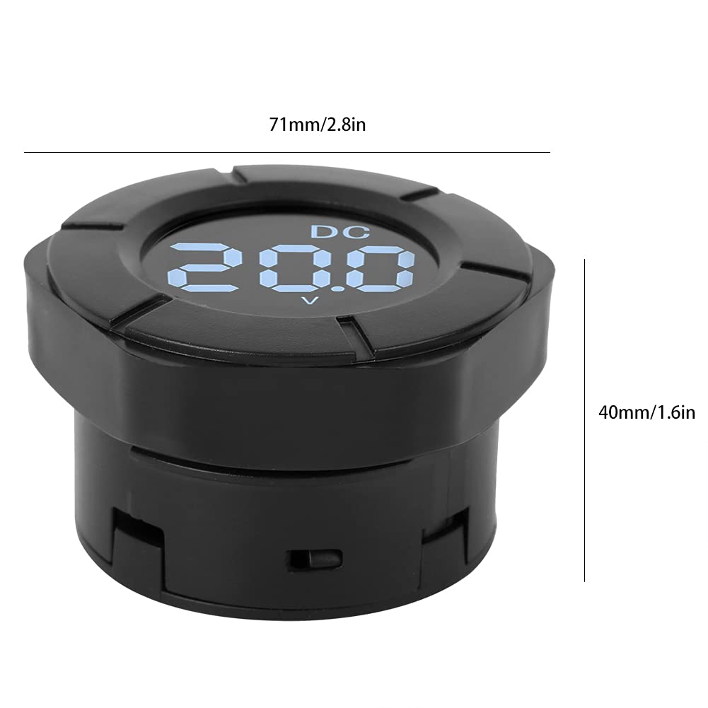 Digital Voltmeter DC 0-300V Autospannungsmesser - Rundes LCD -Display, Vielseitig für die Automobil und Heimnutzung, Genaue Spannungstester