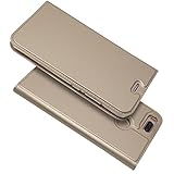 Copmob Funda Xiaomi Mi A1 / 5X Funda, Slim Estilo Billetera Carcasa Libro,Incorporado TPU Choque cáscara Suave, [Función de Soporte] [Ranuras para Tarjetas y Billetera] [Cierre Magnético]-Oro