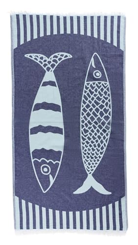 Hat Attack Womens Novelty Turkish Towel Navy/Teal One Size