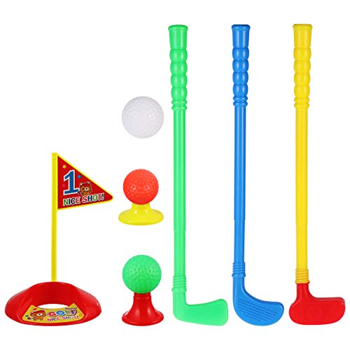 LIOOBO Golfschläger Set Spielzeug Golf Kit Anzüge Sport Spielen Spielzeug für Kinder Jungen Mädchen Indoor Outdoor Weihnachten Geburtstagsgeschenk